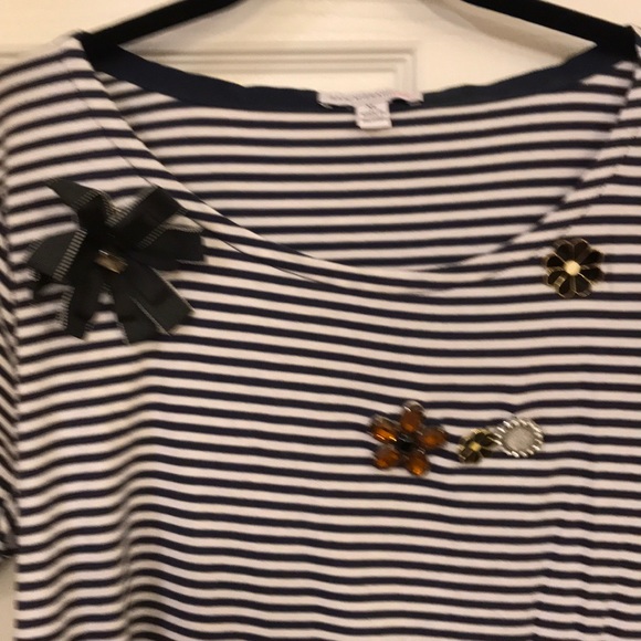 Women’s long sleeve embellished top - Picture 3 of 5